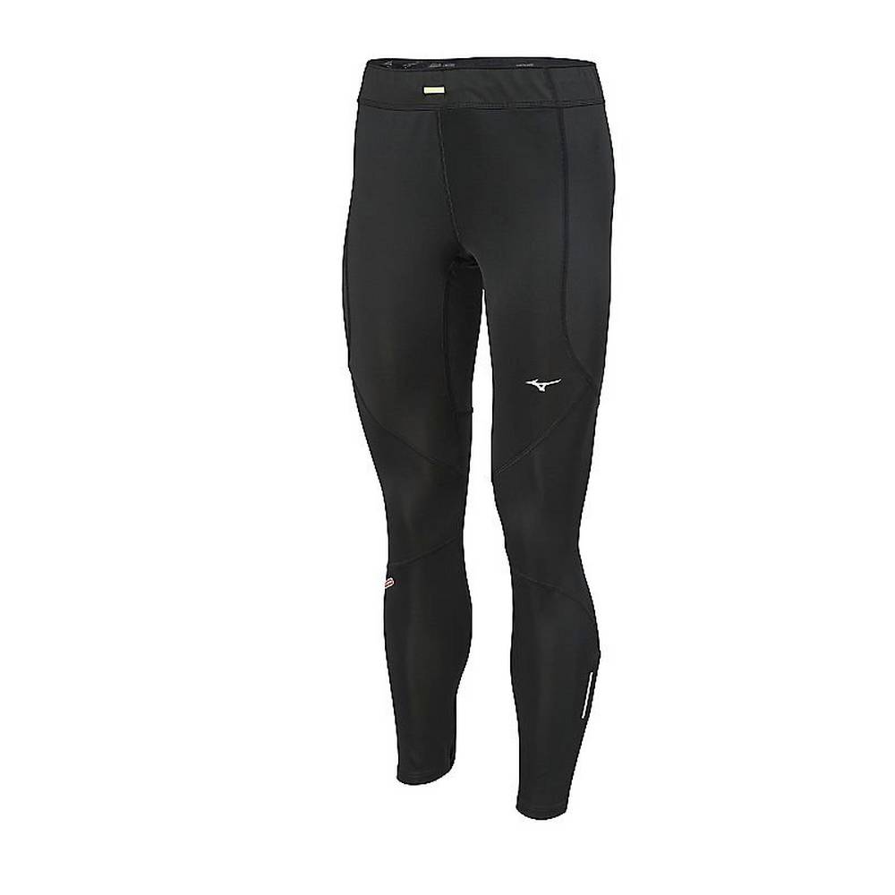 Leggings Mizuno Running Static Breath Thermo - Mulher - Pretas - YUPOI8512